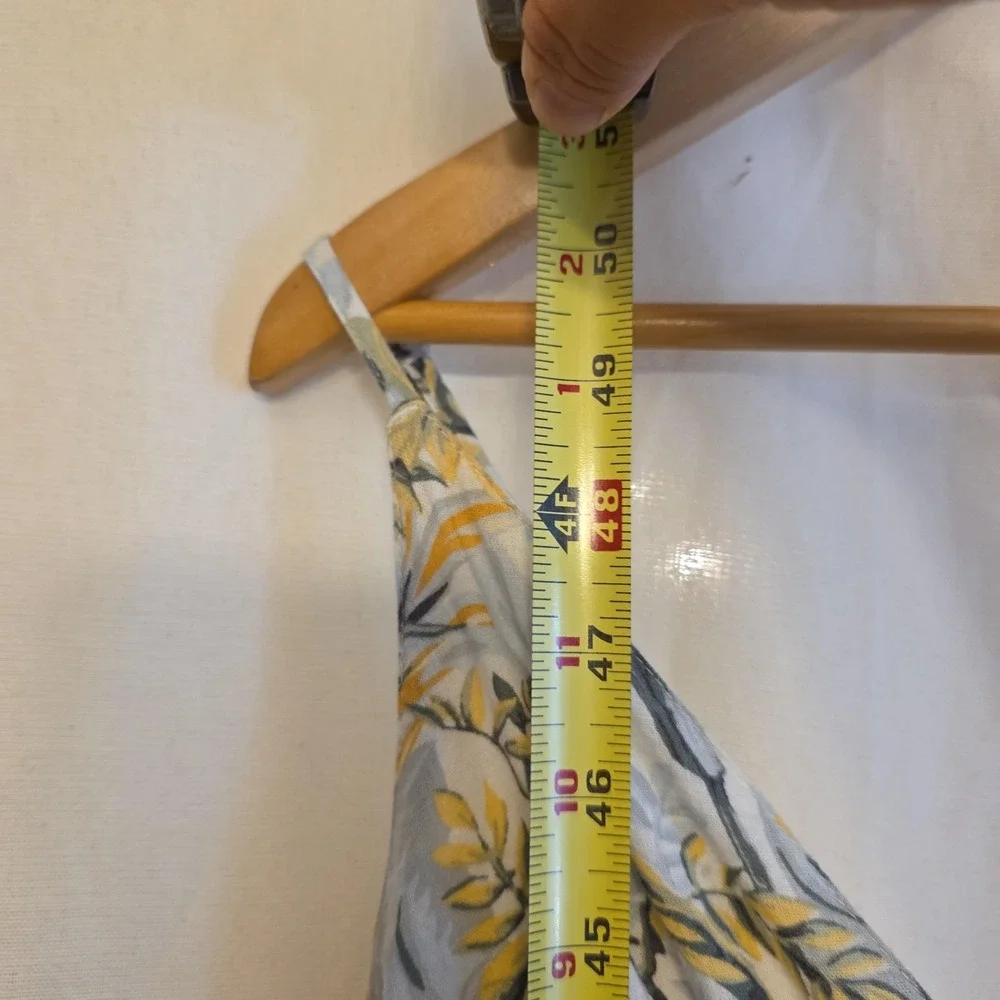 Abercrombie & Fitch Dress Womens Small Tropical Floral Maxi V‎ Neck Sundress
